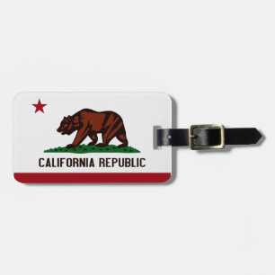 California State Flag Custom Luggage Tag