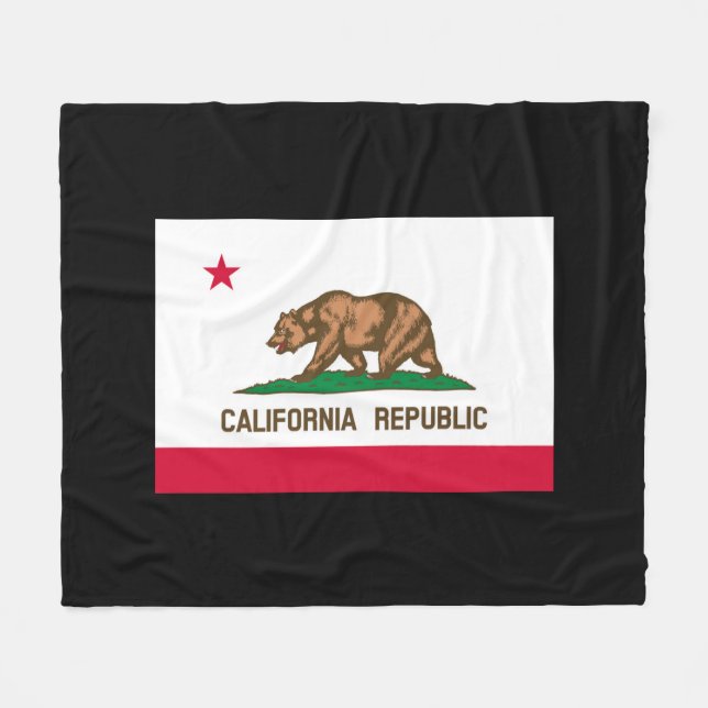 California State Flag Design Fleece Blanket (Front (Horizontal))