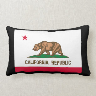California State Flag Design Lumbar Pillow