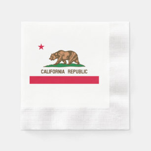 California State Flag Design Napkin