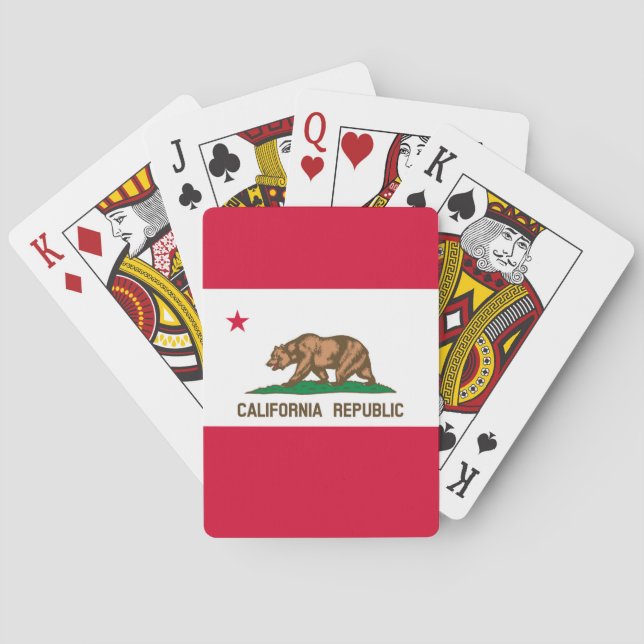 California State Flag Design Playing Cards (Back)