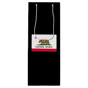 California State Flag Design Wine Gift Bag