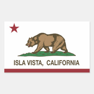 California State Flag Isla Vista Sticker