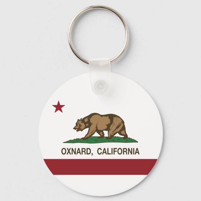 California State Flag Oxnard Keychain (Front)