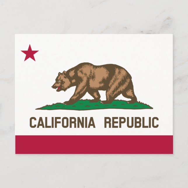 California State Flag.png Postcard (Front)