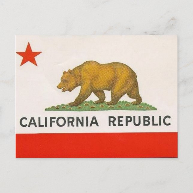 California State Flag Postcard (Front)