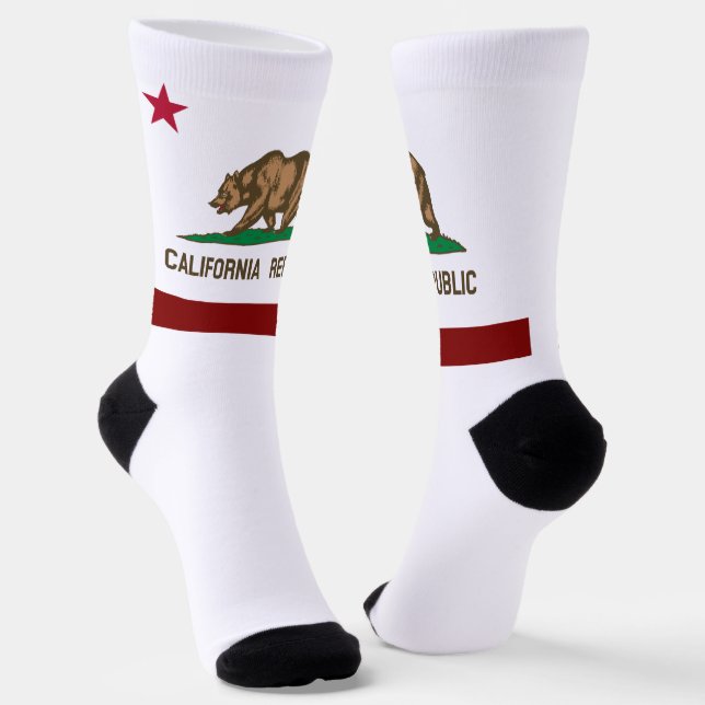California State flag Socks (Angled)