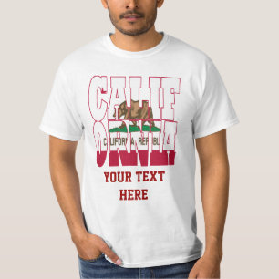 California state flag text T-Shirt