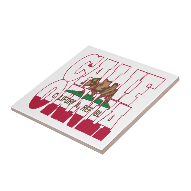 California state flag text tile (Side)