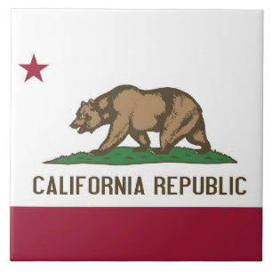 California State Flag Tile