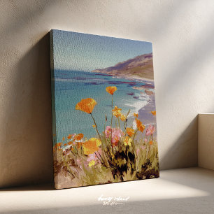 California State Flower  Poppies Canvas Painting Print