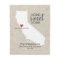 California State Love Home Sweet Home Custom Map