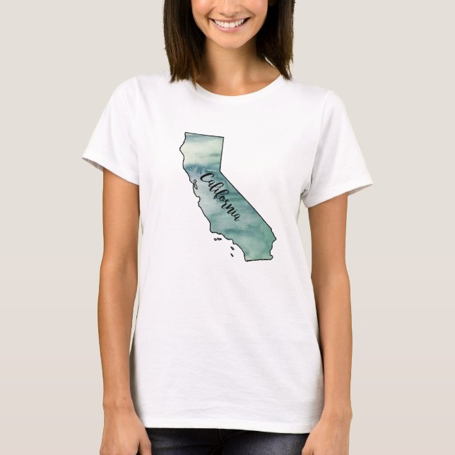 California State Map T-shirt (Front)