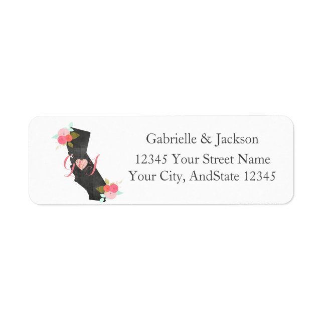 California State Monogram return address label (Front)