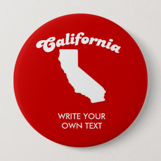 CALIFORNIA STATE MOTTO T-SHIRT T-shirt 4 Inch Round Button