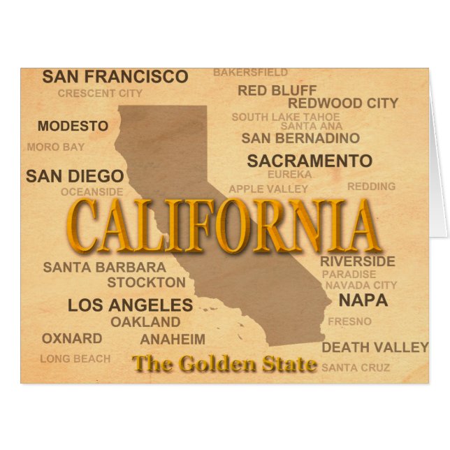 California State Pride Map Silhouette (Front Horizontal)