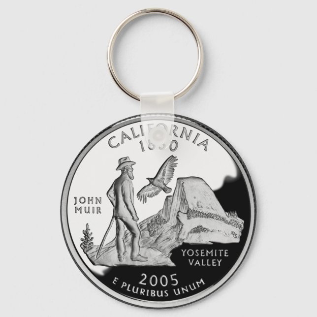 California State Quarter Keychain (Front)