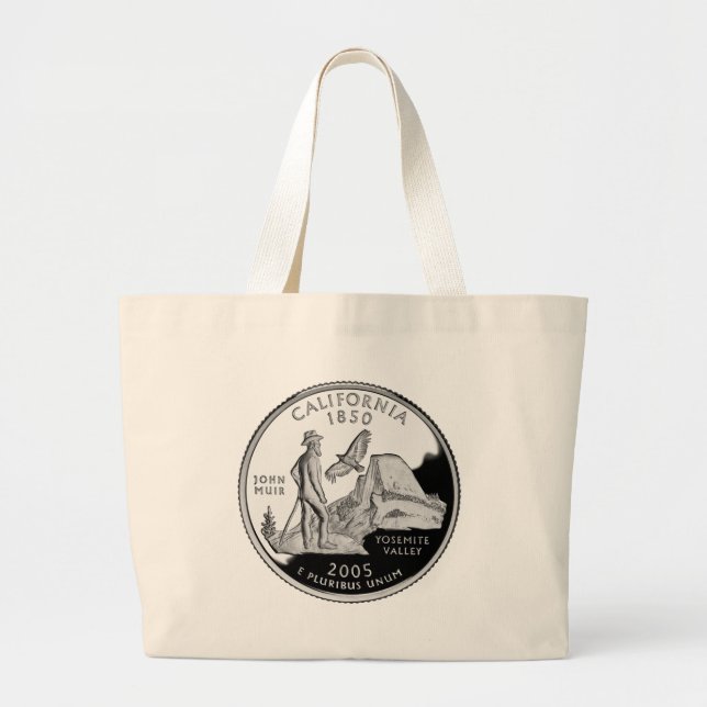 California State Quarter Large Tote Bag (Front)