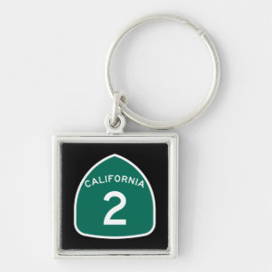 California State Route 2 Keychain