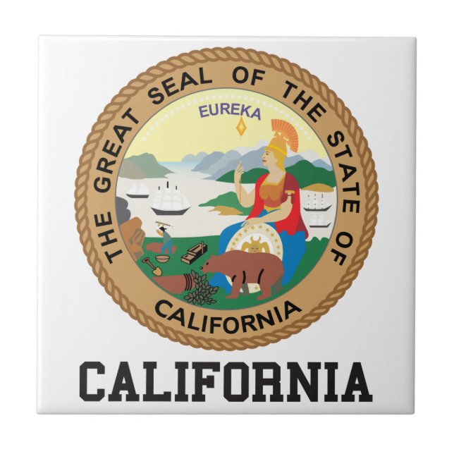 California State Seal Tile (Front)