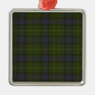 California state tartan metal ornament