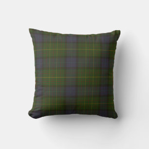 California state tartan throw pillow