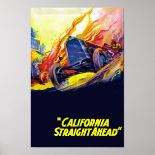California Straight Ahead 1925 Classic Movie Poster