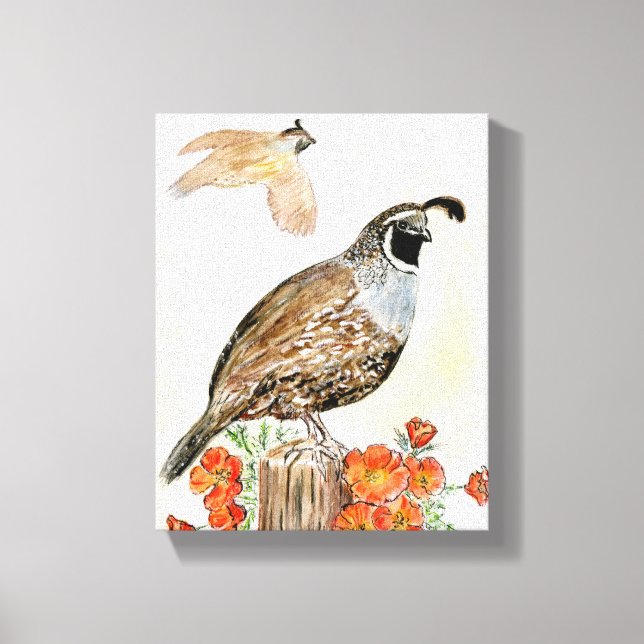 California Stretched Canvas Print (Front)