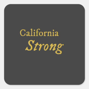 California Strong Square Sticker