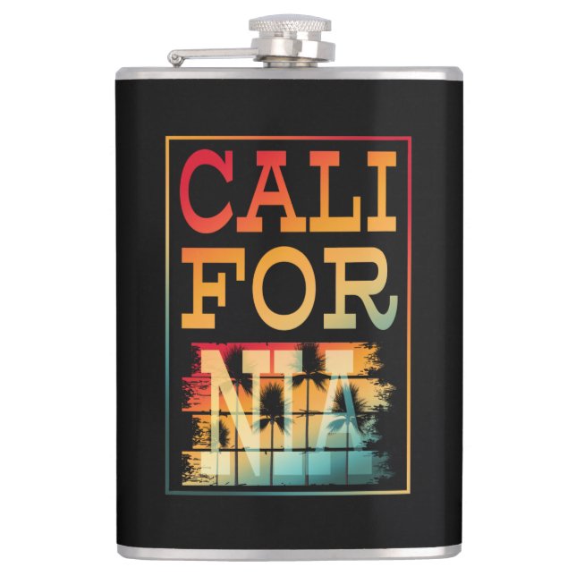 CALIFORNIA SUMMER BEACH HIP FLASK (Front)