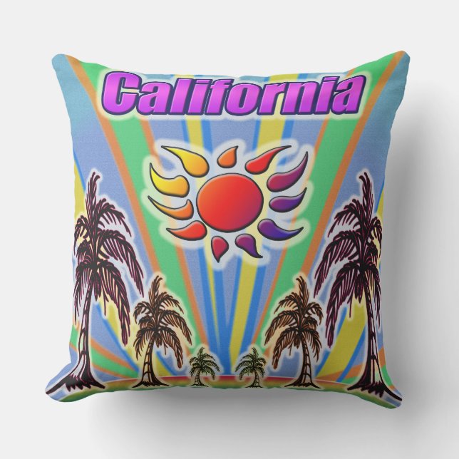 California Summer Love Coussin (Recto)