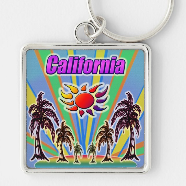 California Summer Love Keychain (Front)