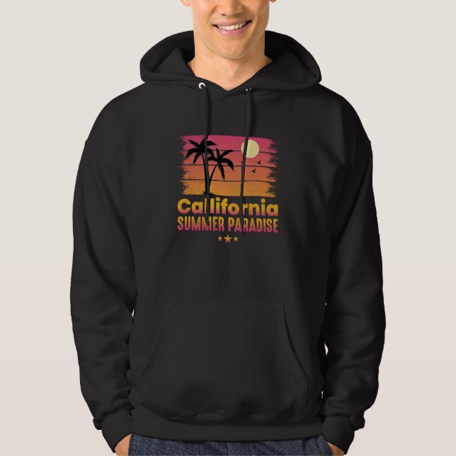 California Summer Paradise kids Hoodie (Front)
