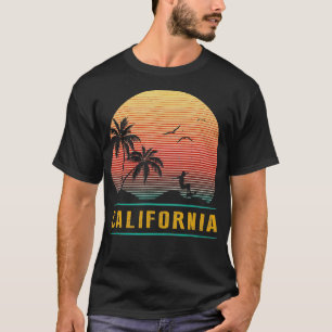 California Summer Surfer Surfing Vintage Retro 70s T-Shirt