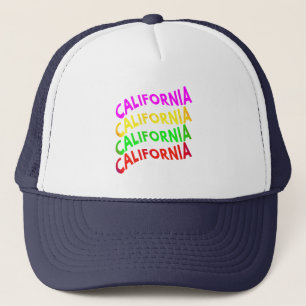 California  Summer Typography gift Trucker Hat