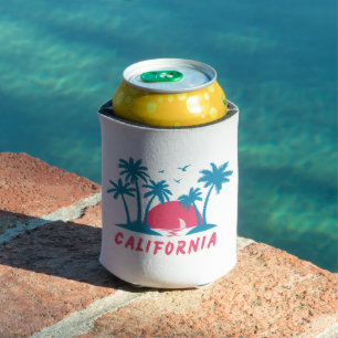 California Sunset Beach  Can Cooler