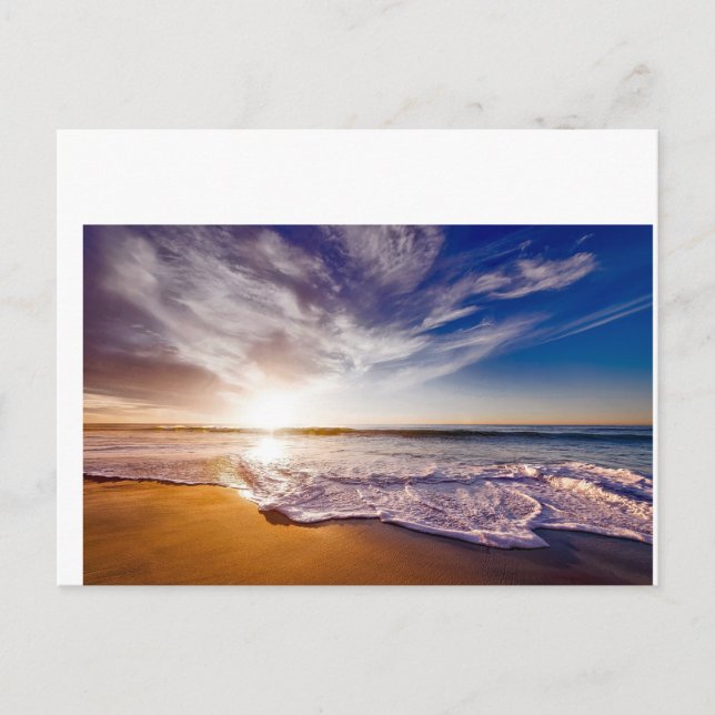 California Sunset Beach Postcard (Front)