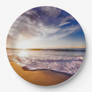 California sunset...breathtaking paper plate