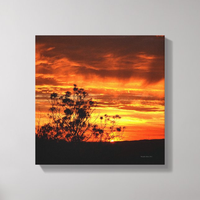 California Sunset Canvas Print (Front)
