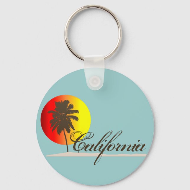California Sunset Keychain (Front)