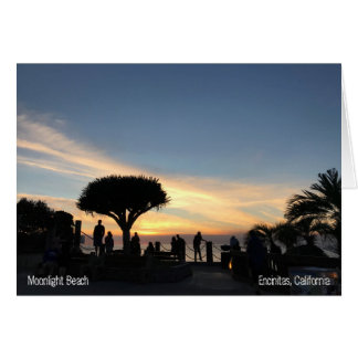 California sunset over the ocean