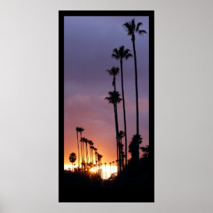 California Sunset Palms Poster / Customize This!