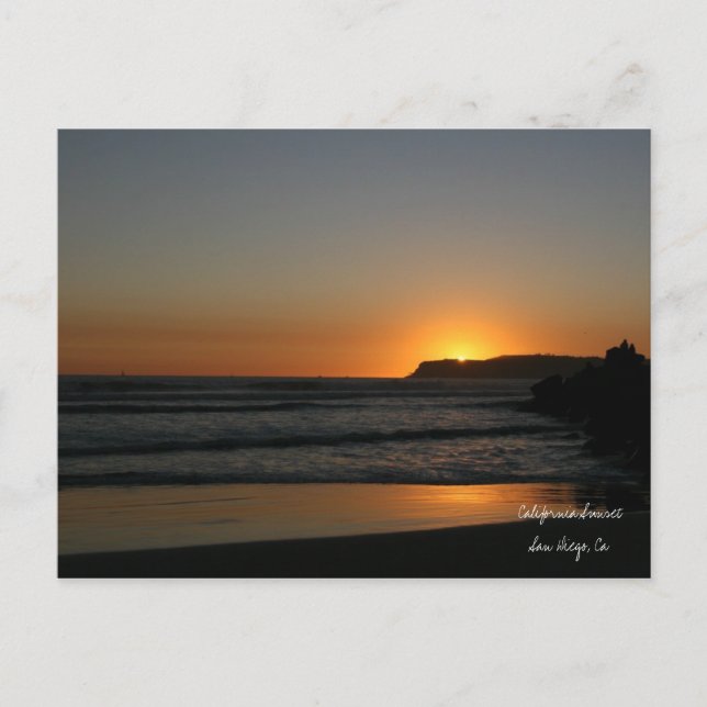 California Sunset Postcard (Front)