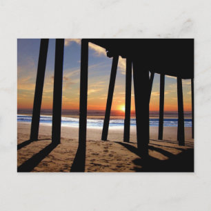 california sunset postcard