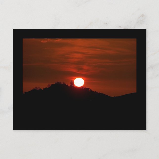 California Sunset Postcard (Front)