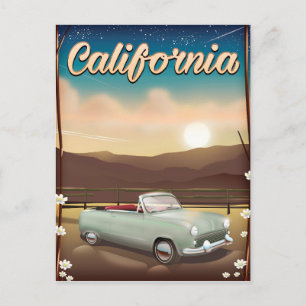 California Sunset Postcard