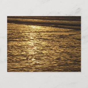 California Sunset Waves Ocean Seascape Postcard