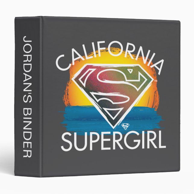 California Supergirl Sunset Graphic Binder (Front/Spine)