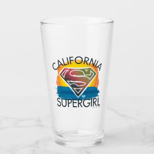 California Supergirl Sunset Graphic Glass