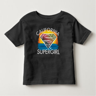 California Supergirl Sunset Graphic Toddler T-shirt